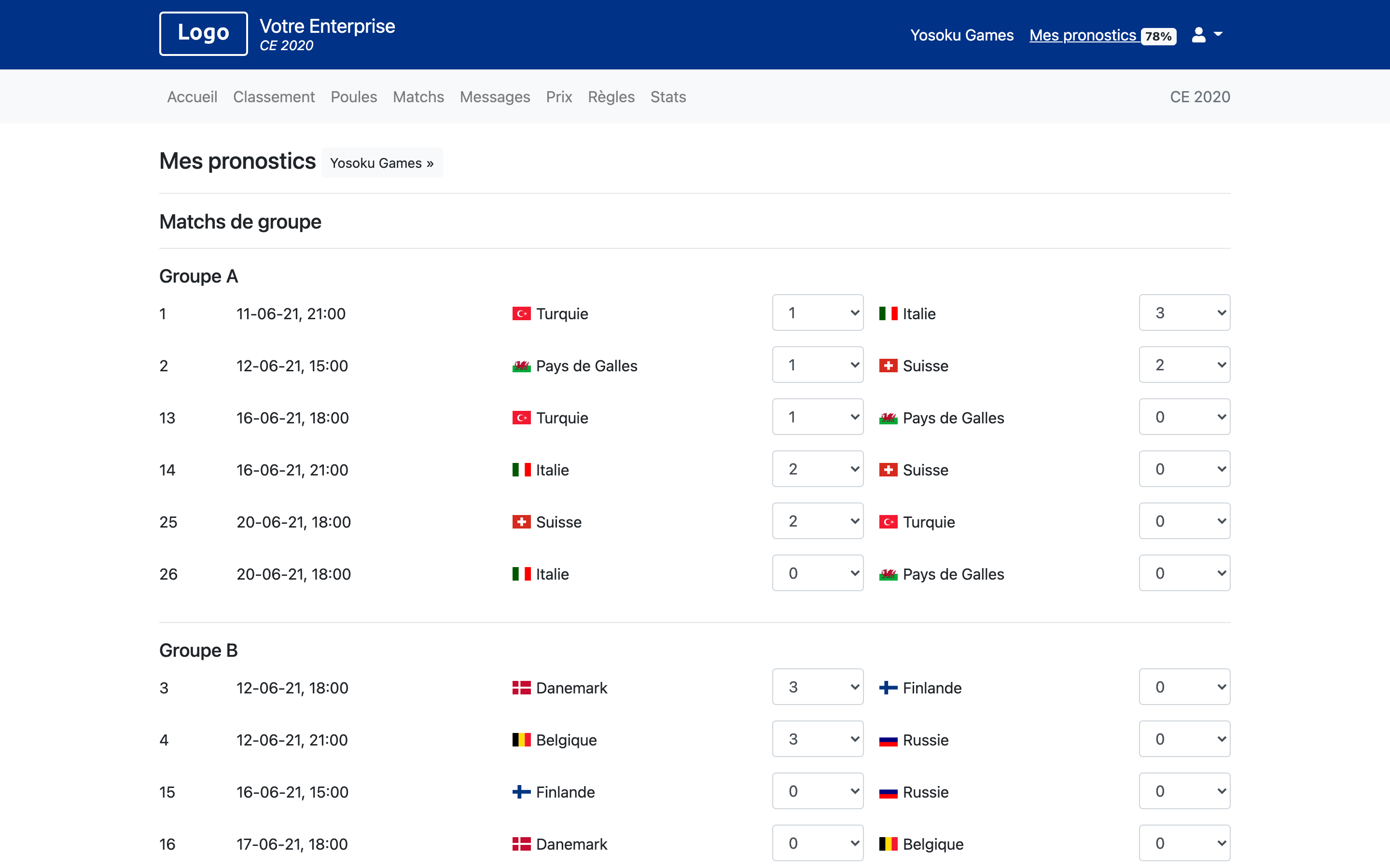Coupe d'Europe 2021 - Coupe du Monde 2026