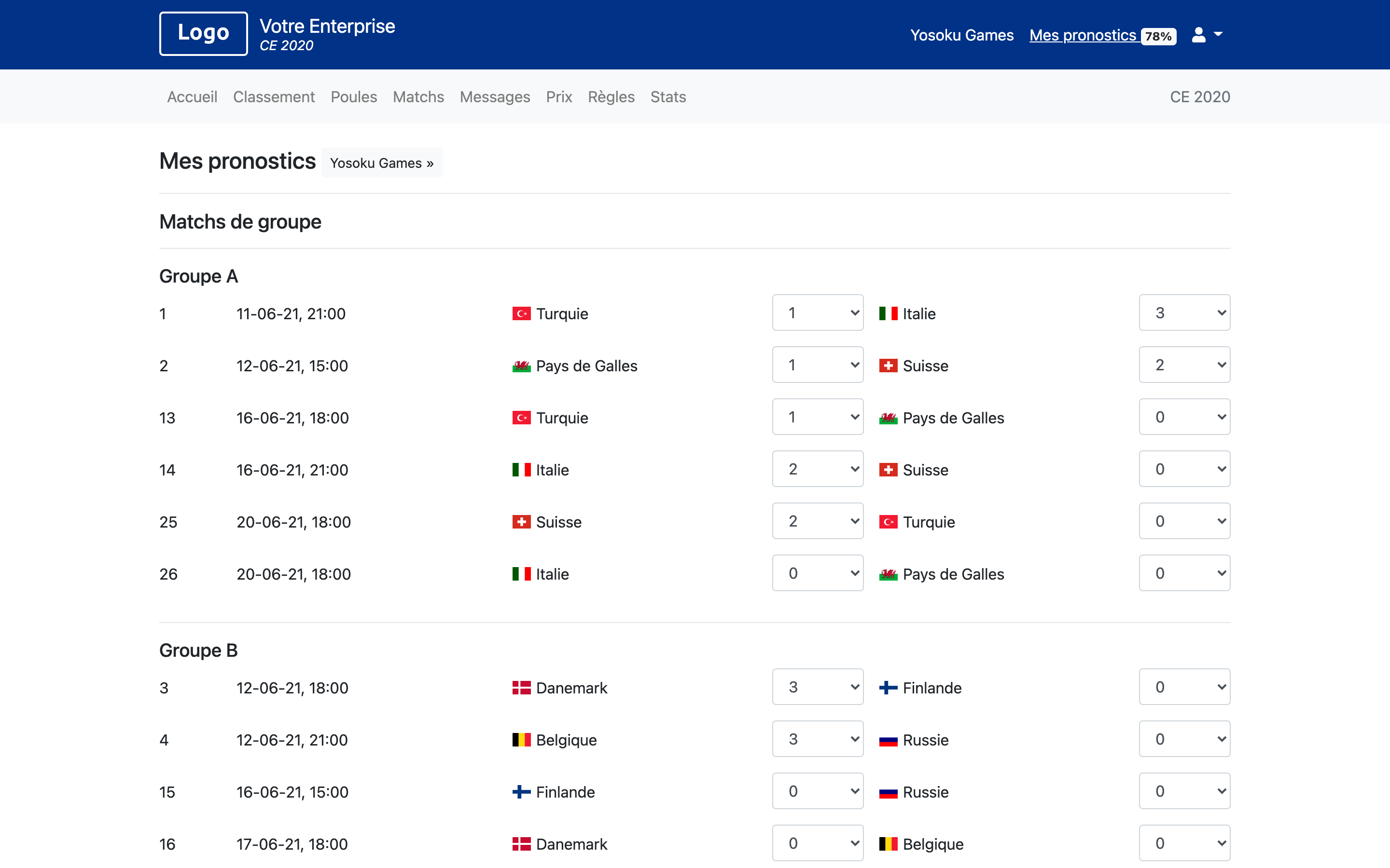 Coupe d'Europe 2020 - EURO 2024