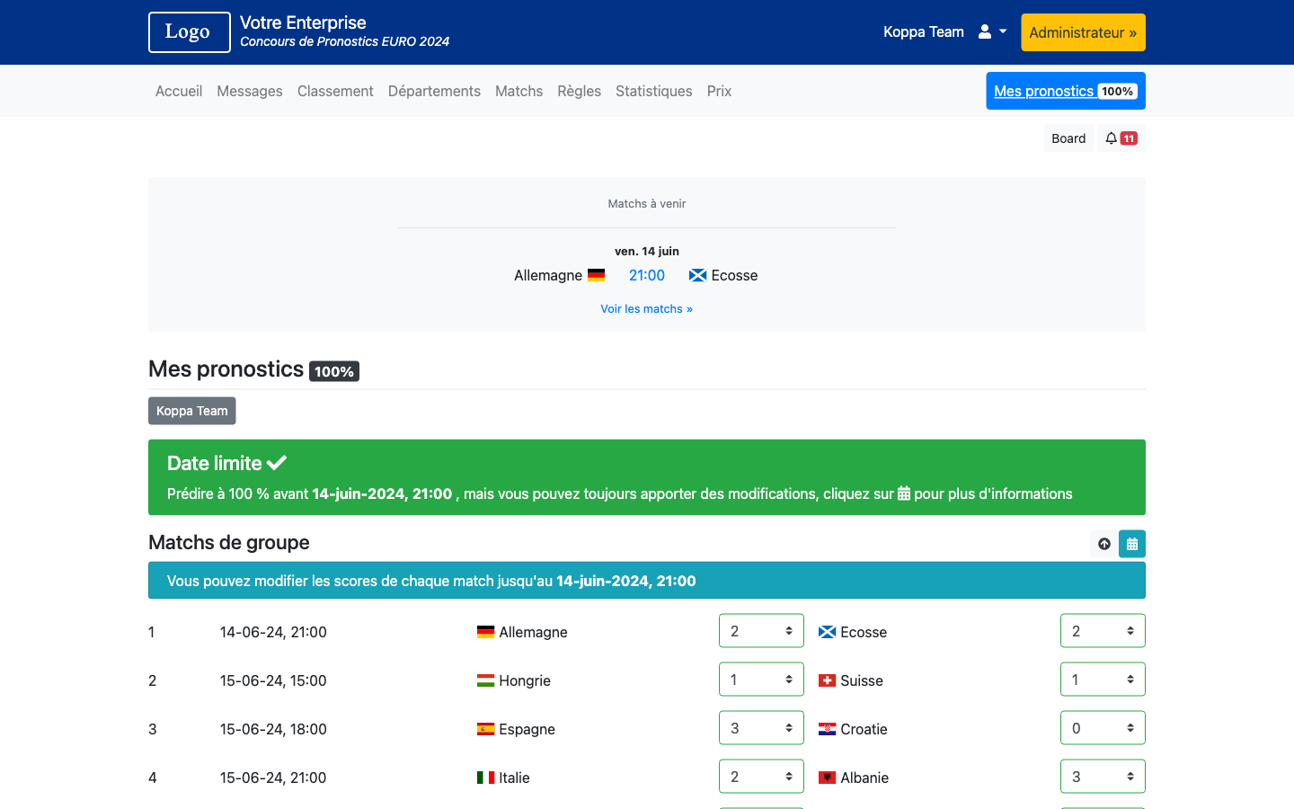 Coupe d'Europe 2024 - EURO 2024