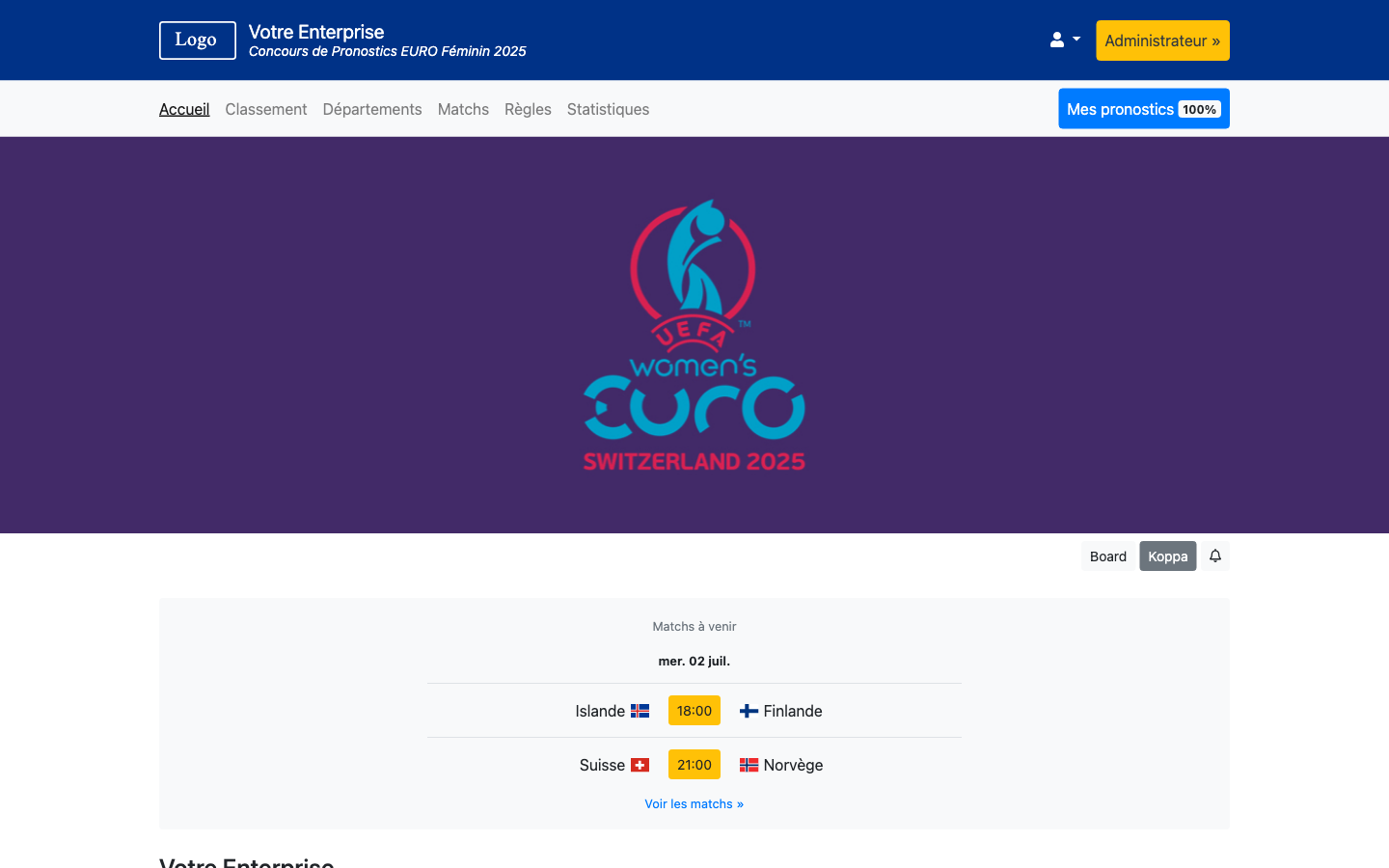Coupe d'Europe Féminin 2025 - Coupe du Monde 2026