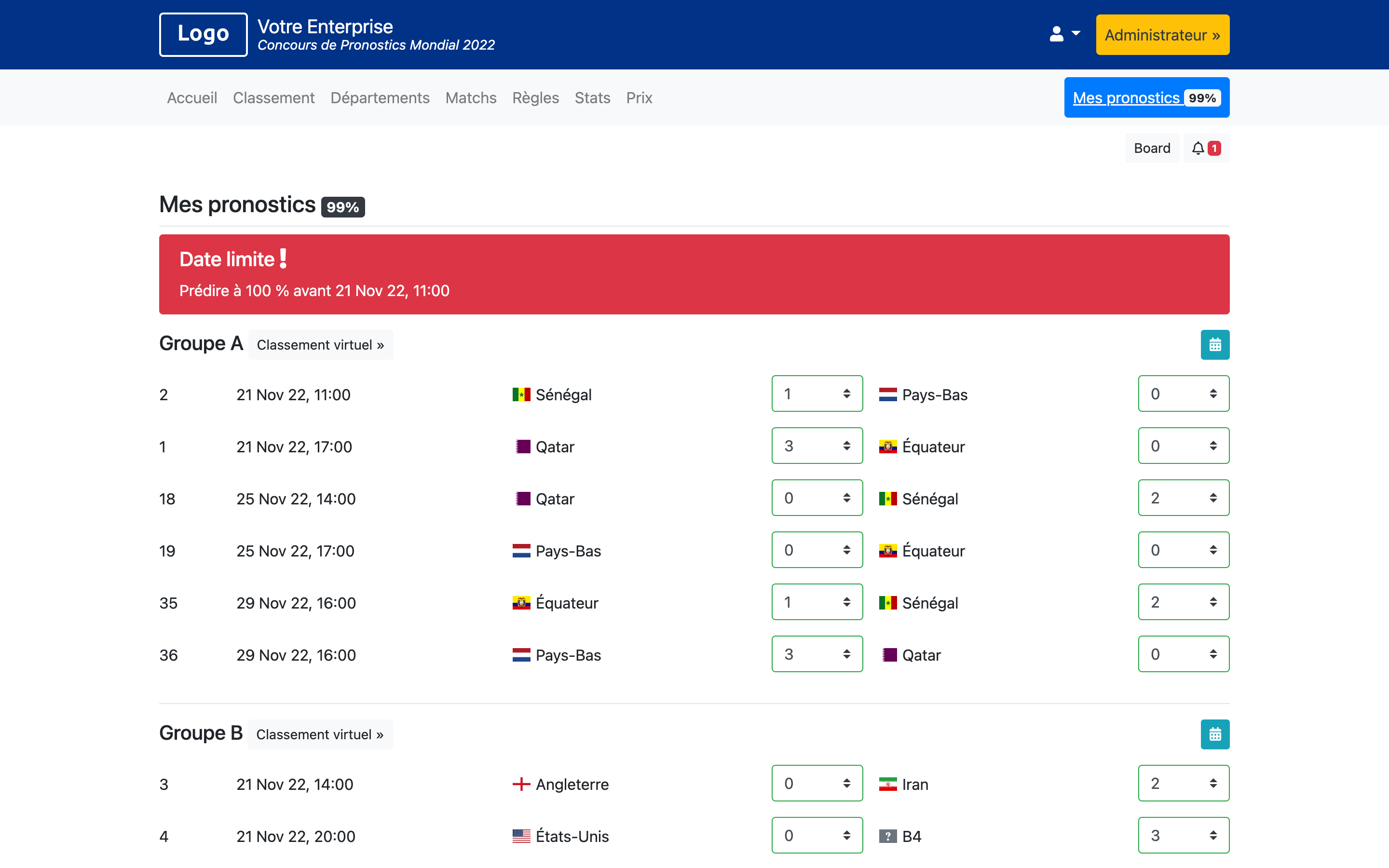 Coupe du Monde 2022 - EURO 2024