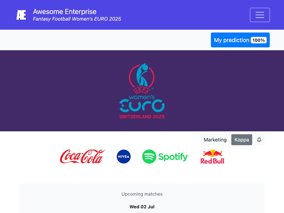 Site Web personnalisé - Coupe du Monde 2026